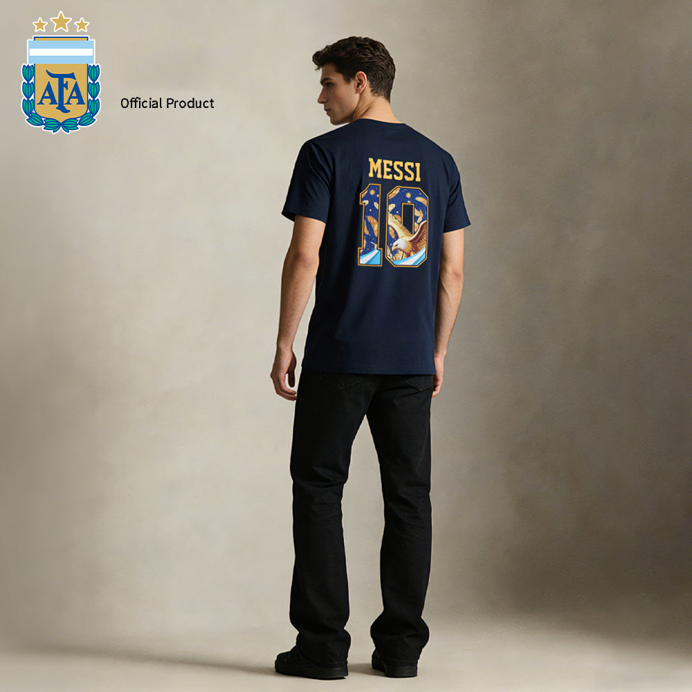 Argentina AFA Messi #10 Gold Edition Tee